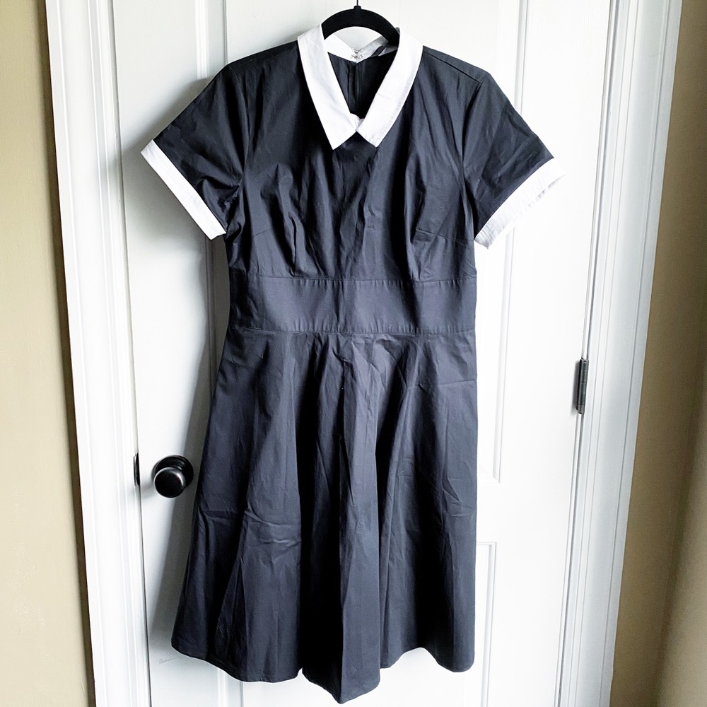 NWOT eShakti fit and flare collared dress